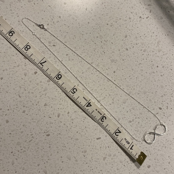 INFINITY silver necklace chain pendant - Picture 2 of 5